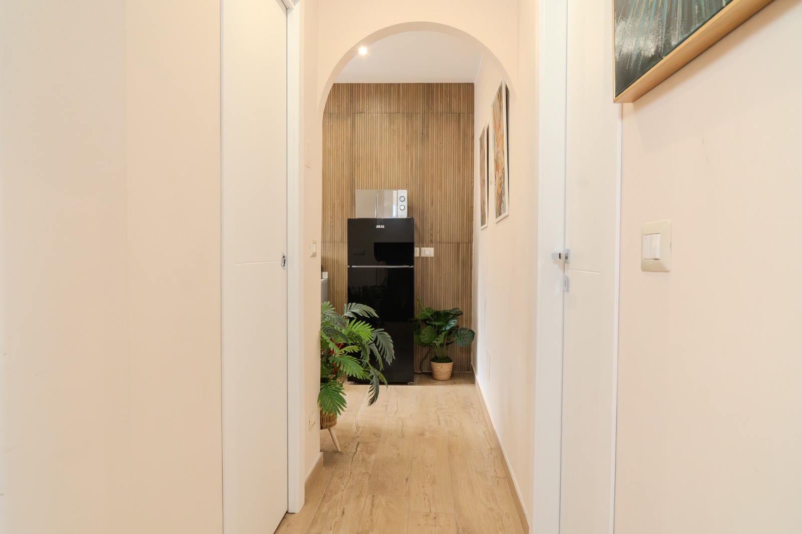 Ingresso con arco - cucina